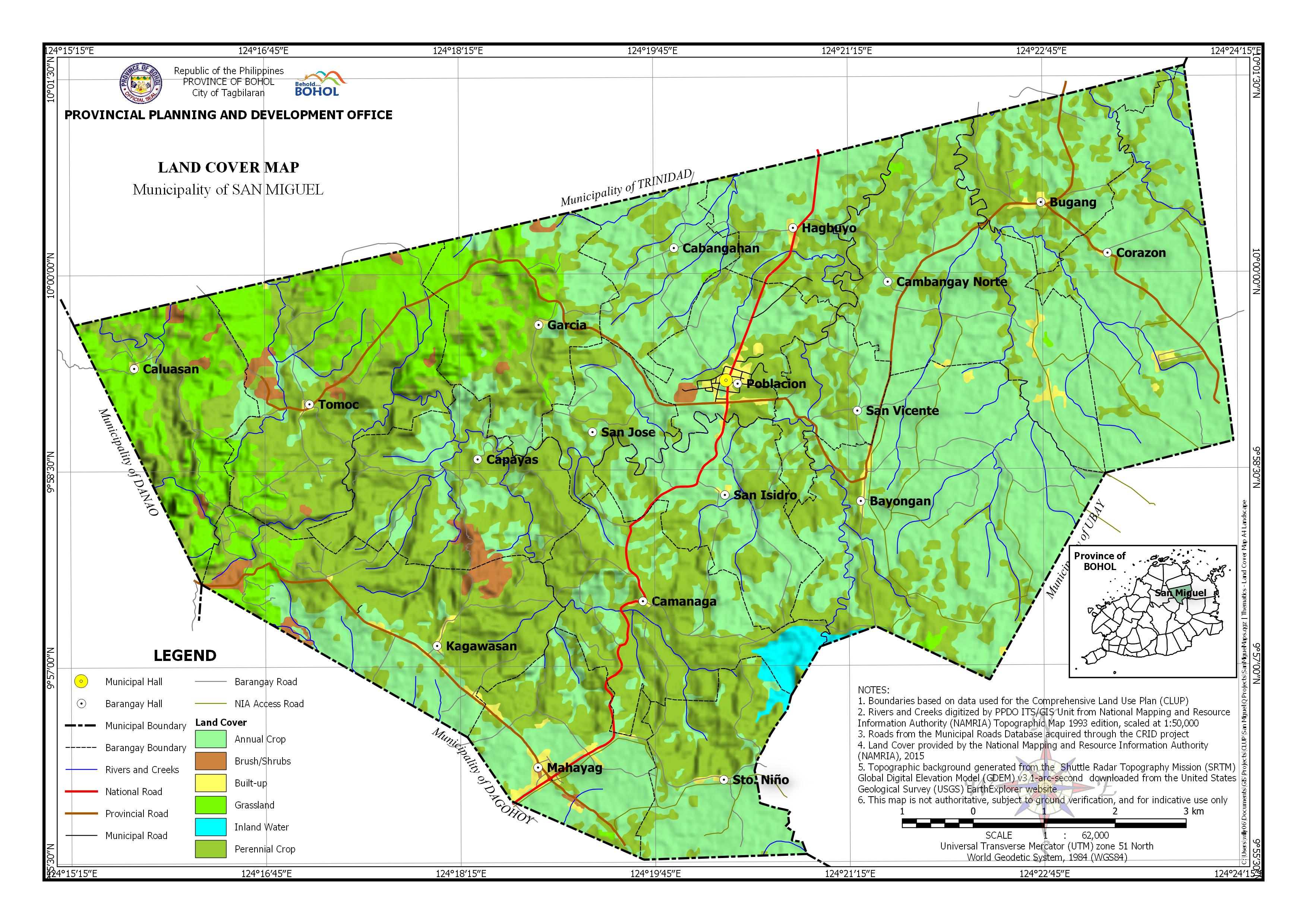Land Cover Map of San Miguel